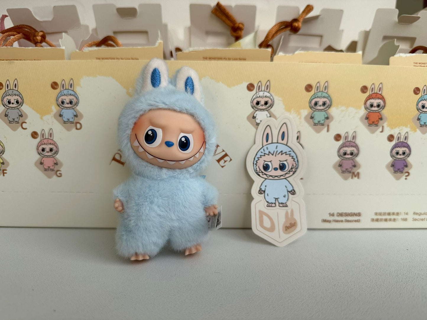 Labubu The Monsters ¨Pin For Love A-M¨ Letter D
