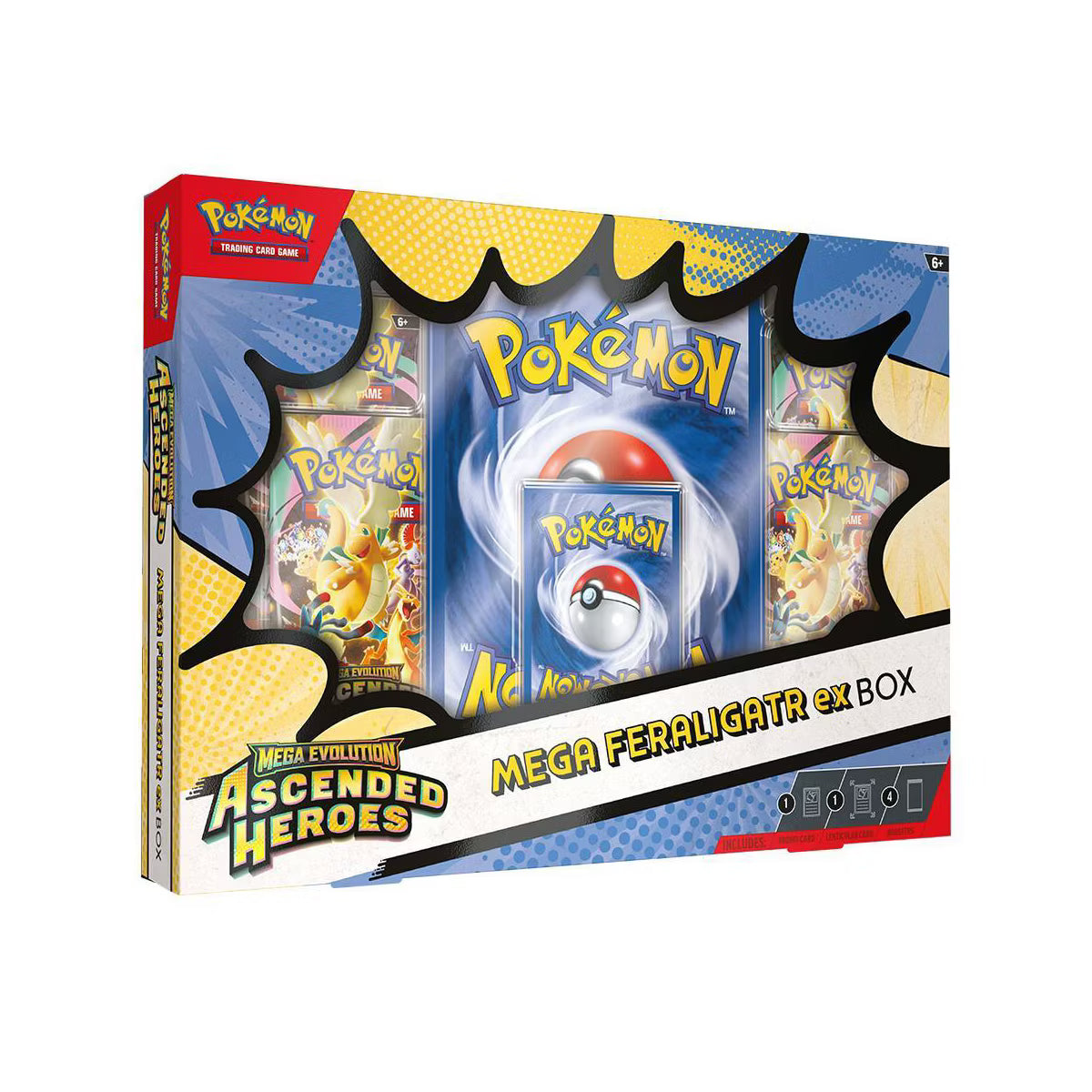 Pokemon Ascended Heroes Mega Feraligatr Ex Box