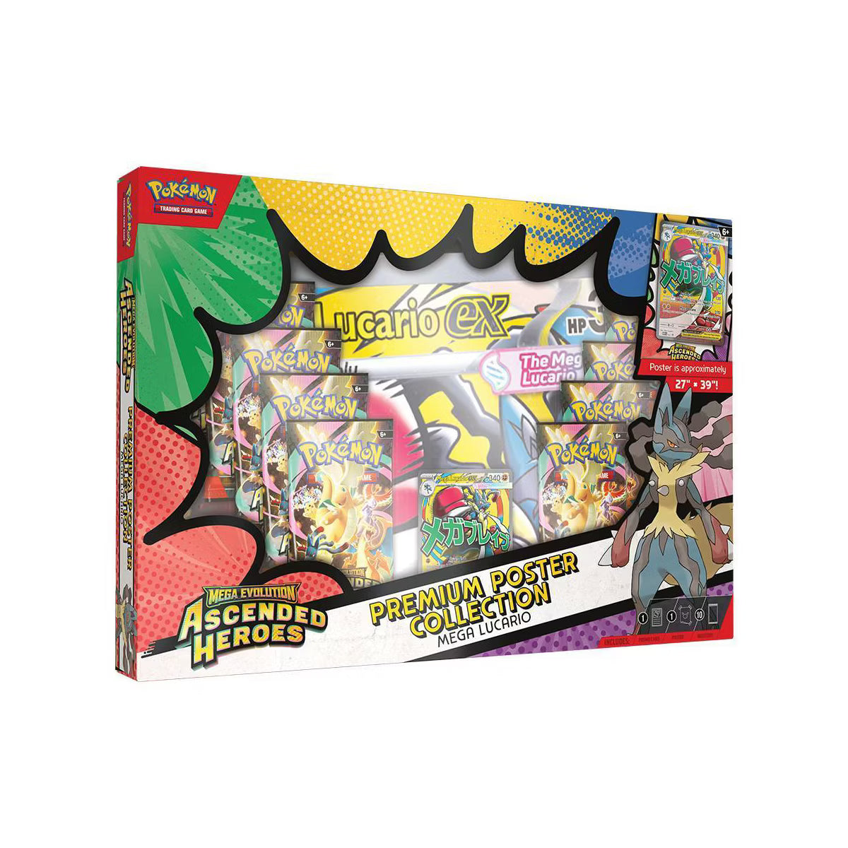Pokemon Ascended Heroes Premium Poster Collection Mega Lucario