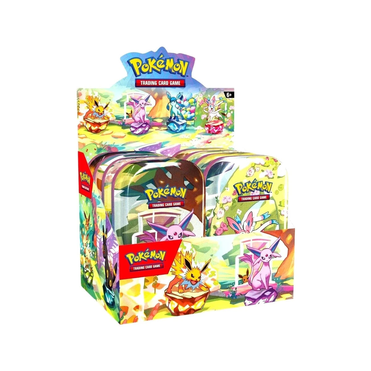 Pokémon Prismatic Evolutions Mini Tin Display