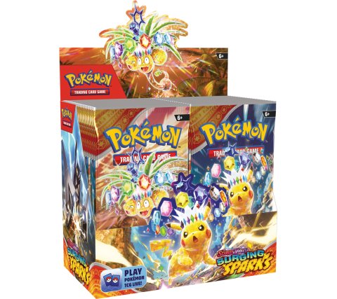 Pokemon Surging Sparks Booster Box Display